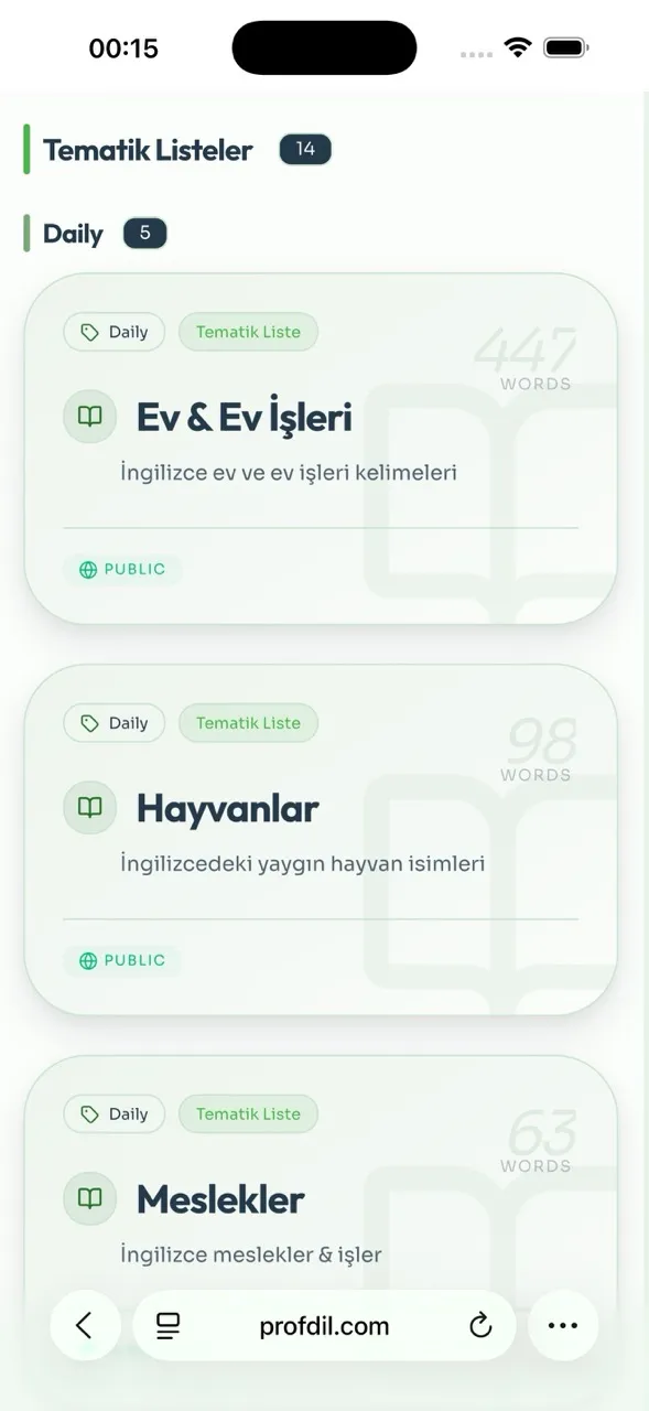 İngilizce Kelime Kutusu ekran görüntüsü 4