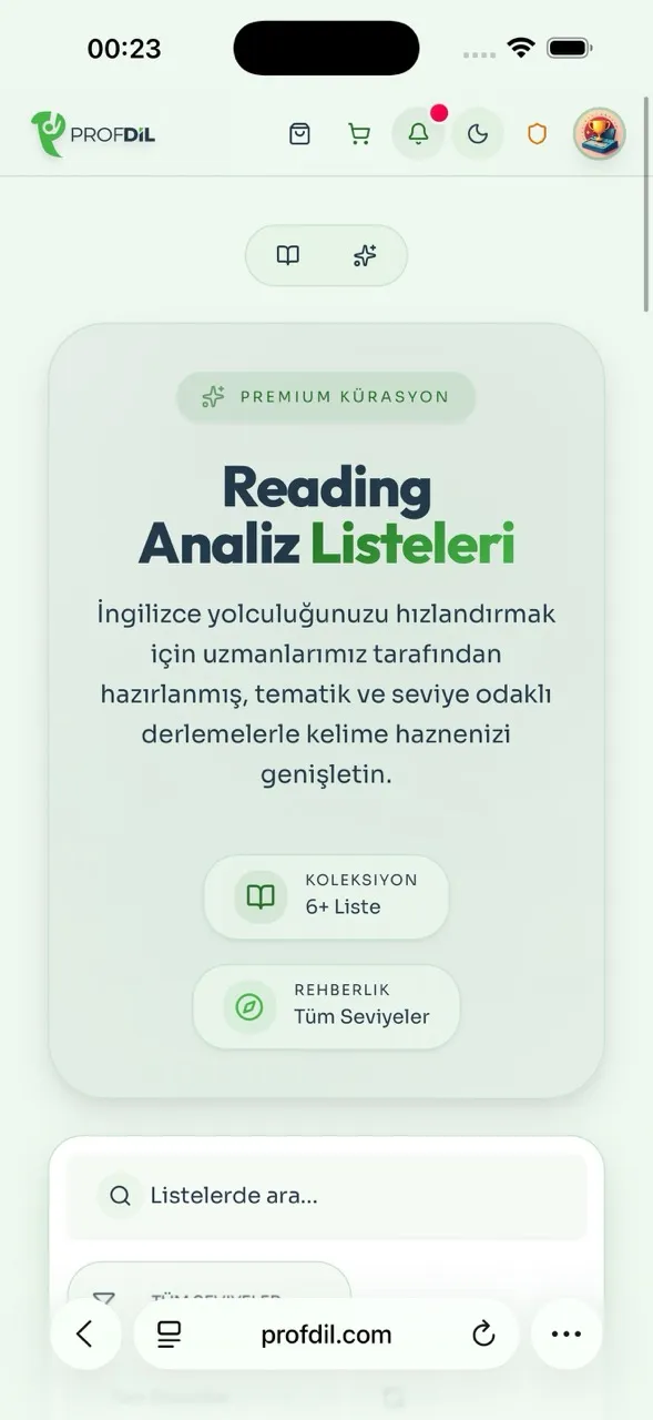 Profdil News ekran görüntüsü 1