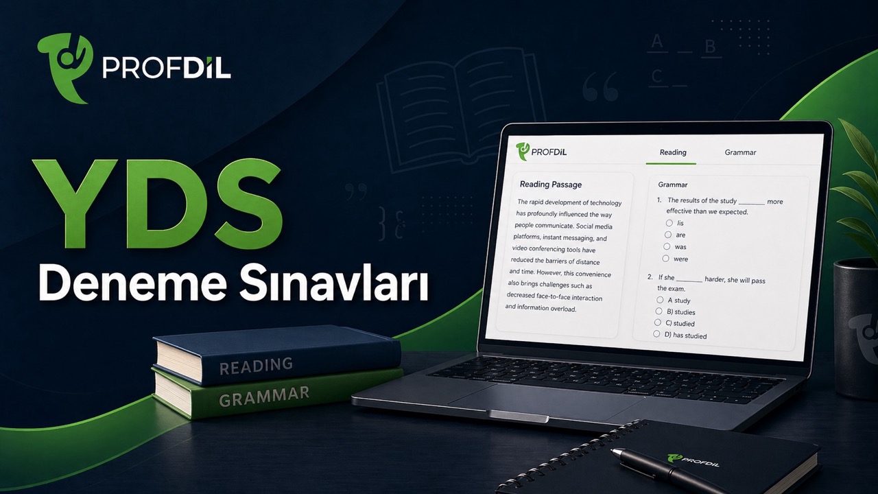 YDS için 5 Deneme Sınavı (1 Aylık Üyelik)