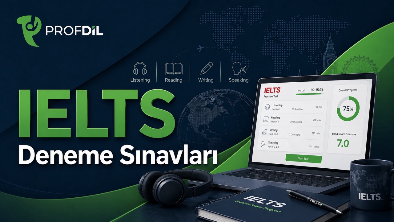 IELTS için 5 Deneme Sınavı (1 Aylık Üyelik)
