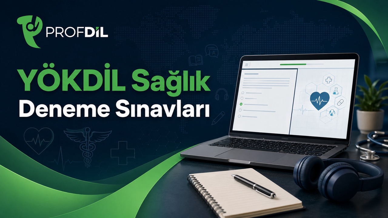 YÖKDİL Sağlık için 5 Deneme Sınavı (1 Aylık Üyelik)