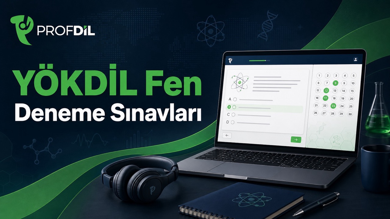 YÖKDİL Fen için 5 Deneme Sınavı (1 Aylık Üyelik)