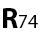 radyo 74 yayincilik sanayi ticaret a s logosu