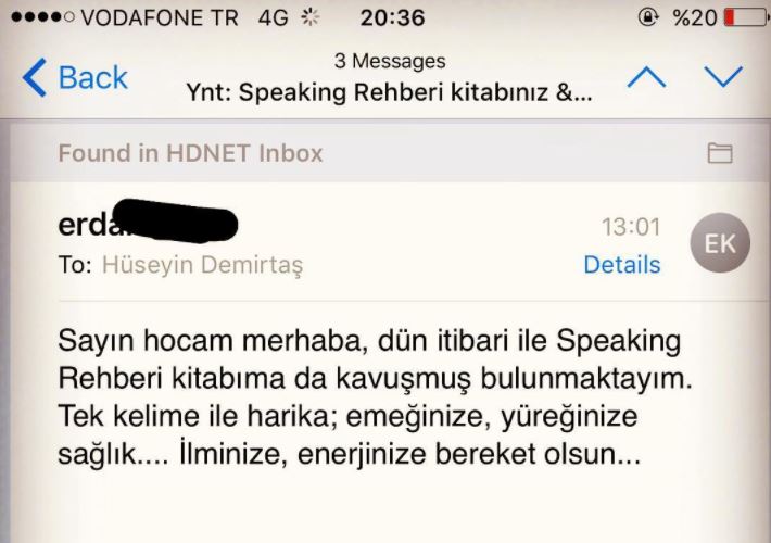 Speaking Rehberi okur yorumu 2